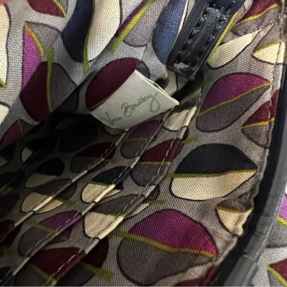 VERA BRADLEY Classic Navy Microfiber Chain Strap Crossbody Mini Shoulder Bag - Picture 12 of 12